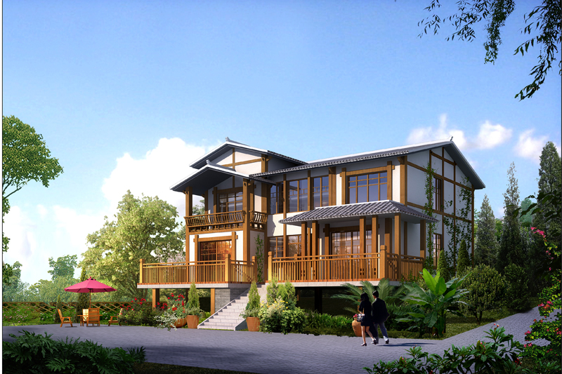 農(nóng)家四合院自建別墅